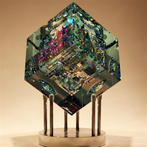 Magik Chroma Cube By Jack Storms Glass Sculpture Art Glass Jewelry Jack Storms Glass