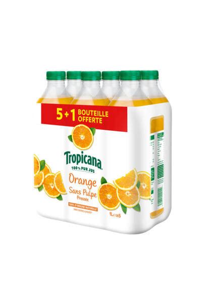 Promo Tropicana Pur Jus D Orange Sans Pulpe Chez Carrefour