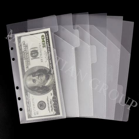 Pcs A Cash Envelopes Binder Budget Envelope System Wallet Loose Leaf