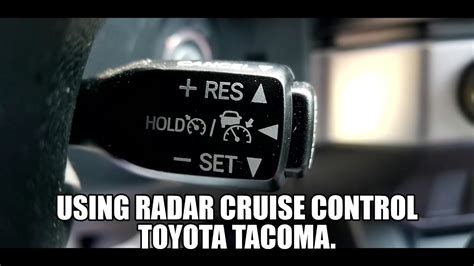 2023 Toyota Tacoma Radar Cruise Control YouTube