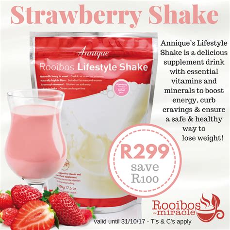 Strawberry Lifestyle Shake Annique Boost Your Health With The Annique