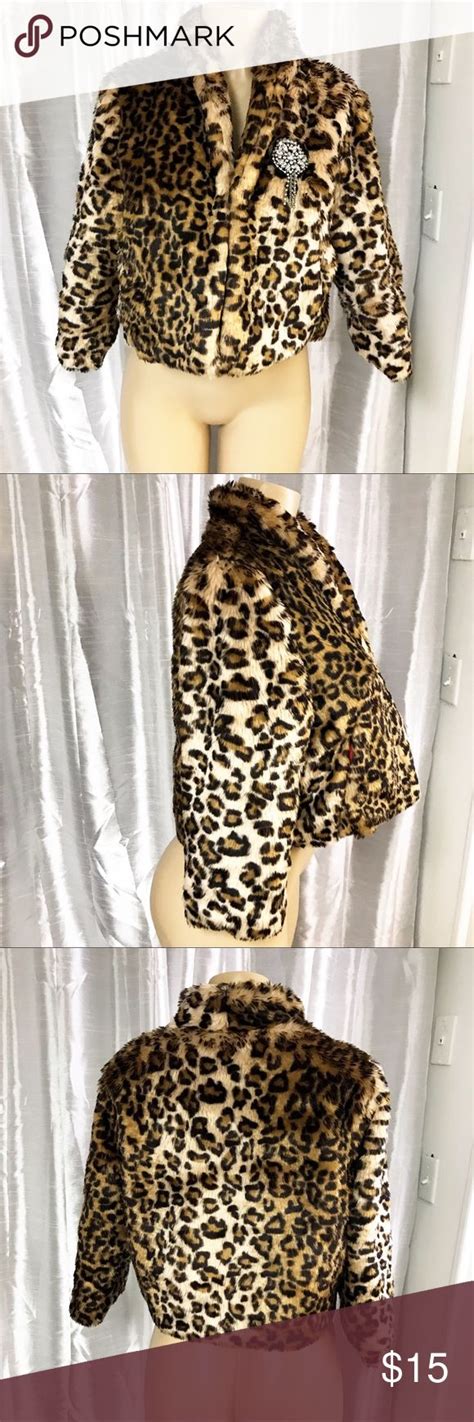 Fancy Cheetah Fur Coat Size Large In 2020 Fur Coat Jackets For Women