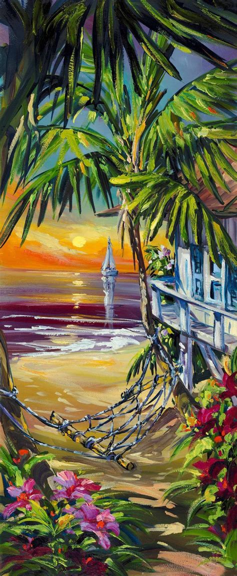 30 Easy Beach Painting Ideas Harunmudak Lindas Paisagens Pinturas