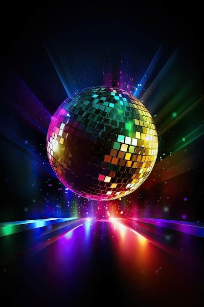 Premium Photo Vertical Image Of A Stunning Disco Ball With Fantastic