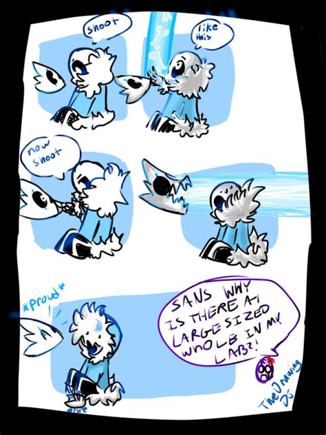 Ut Comicthe Gaster Blaster Disaster By Thedrawingdj On Deviantart