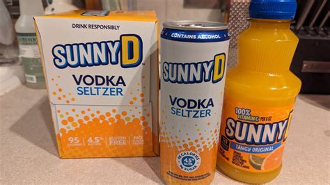 Trying New Sunny Delight Alcoholic Vodka Seltzer Plus A Refreshing