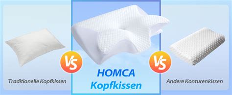 Homca Nackenkissen Orthop Disches Kissen Memory Foam Kissen In