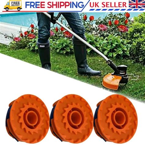 1 3X SPOOL Twin Line For TITAN TTB820GGT 600w Strimmer Grass Edge