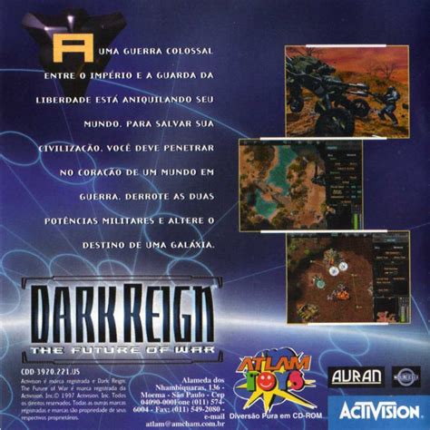 Dark Reign The Future Of War Cover Or Packaging Material Mobygames