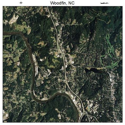 Aerial Photography Map of Woodfin, NC North Carolina