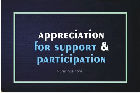 2025 Thank You For Your Participation And Support Quotes Messages