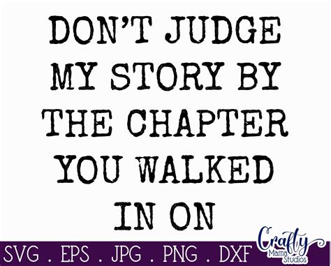 Don T Judge My Story By The Chapter You Walked In On Svg By Crafty Mama