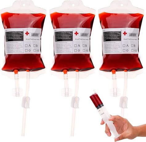 HOWAF 12Pcs Bolsa De Sangre Para Bebidas Bolsas De Sangre De Halloween