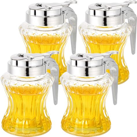 Amazon Mezchi Pack Glass Syrup Dispenser Oz Maple Syrup