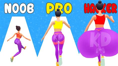 Twerk Race 3d Noob Vs Pro Vs Hacker Youtube