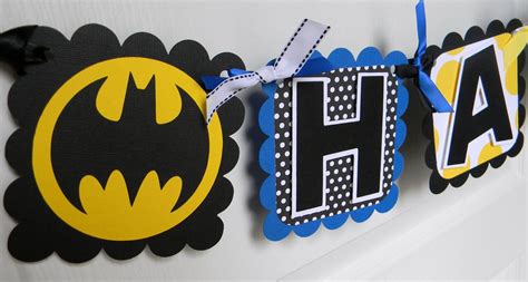 Batman Birthday Party Happy Birthday Banner 3200 Via Etsy Bird