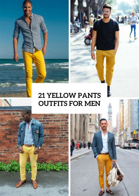 21 Stunning Yellow Pants Outfits For Men Styleoholic