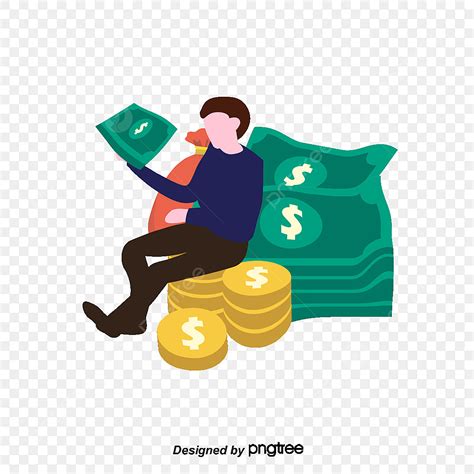 Earning Money Hd Transparent Man Earning Money Money Clipart Man