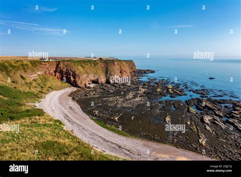 Carlingheugh Bay Beside The Angus Coastal Path Near The Town Of