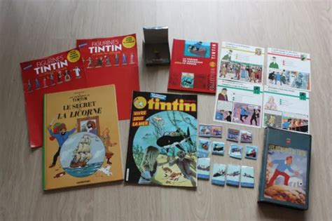 Lot Tintin Le Secret De La Licorne Tr Sor De Rackham Le Rouge Bd K Vhs