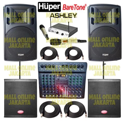 Jual Paket Speaker Aktif Huper Inch Ha Subwoofer Aktiv Inch