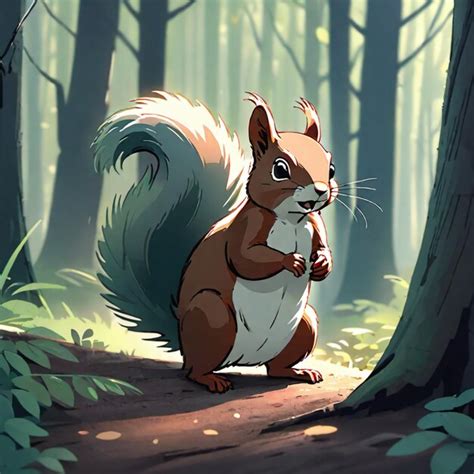 Premium Ai Image Squirrel S Woodland Adventures A Tale Of The Forest