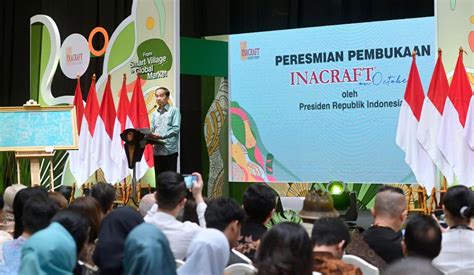 Presiden Jokowi Apresiasi Gelaran Pameran Handicraft Internasional 2023