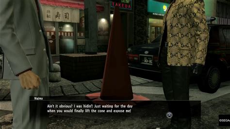 Goro Majima And The Giant Traffic Cone YAKUZA KIWAMI YouTube