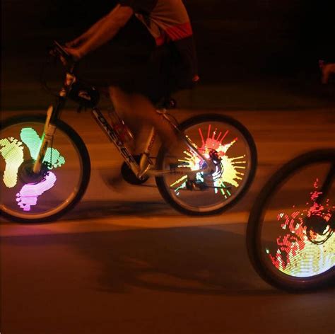 2020 Wheel Lights DIY Bicycle Spoke Bike Tire Wheel Light Programmable ...