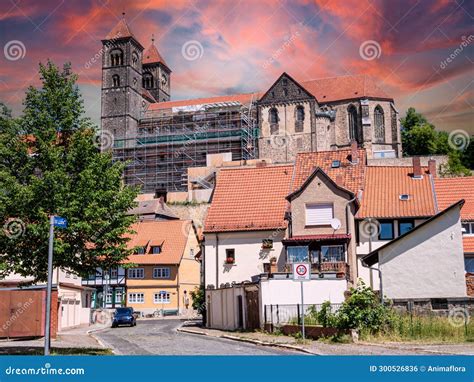 Castle in the City of Quedlinburg Stock Photo - Image of building ...