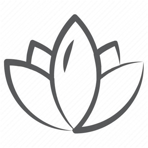 Bloom Blossom Floral Flower Lotus Nature Spa Symbol Icon