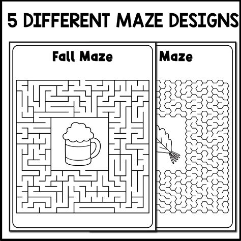 fall maze printables 8