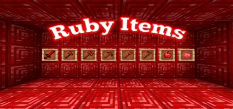 Ruby Items Addon 1 13 MCPE Addons MCPE Mods Addons Minecrafts Us