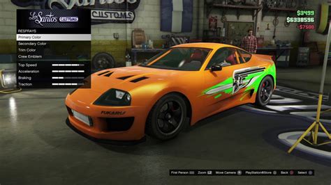 How To Recreate Paul Walker Toyota Supra Gta5 Online Youtube