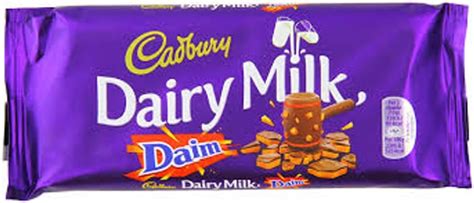 Cadbury Dairy Milk With Daim Chocolate Bar 120g £1 At Asda