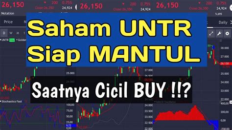 Saham UNTR Mulai Bagus Saatnya Cicil BUY Bisakah Ke 28 000 YouTube