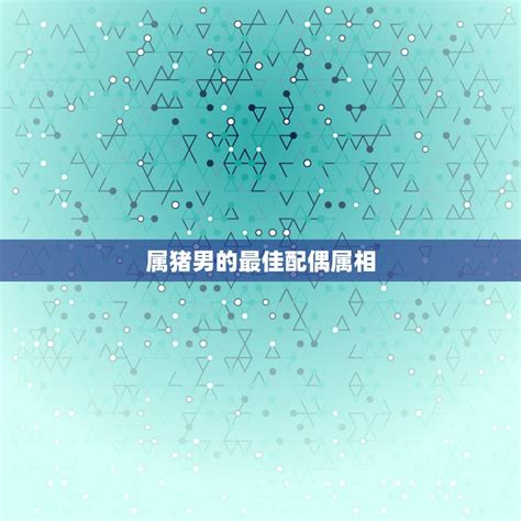 属猪男的最佳配偶属相 属猪人最全婚配表 星座文库