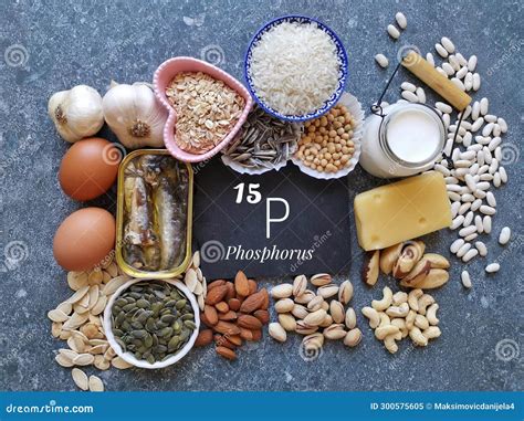 Phosphorus High Foods With The Symbol P And Atomic Number 15 Foods