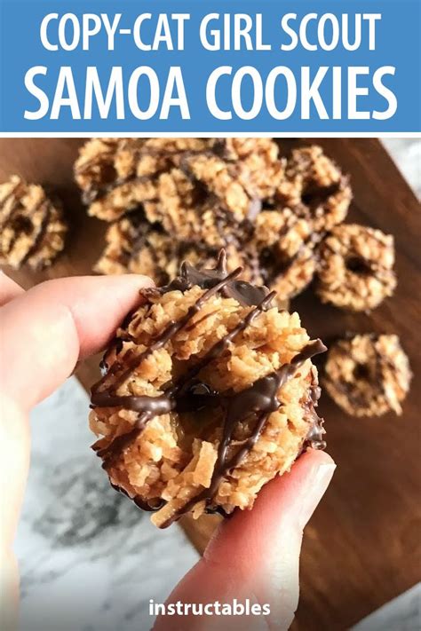 Copy Cat Samoa Girl Scout Cookies Fudge Cookie Recipe Caramel