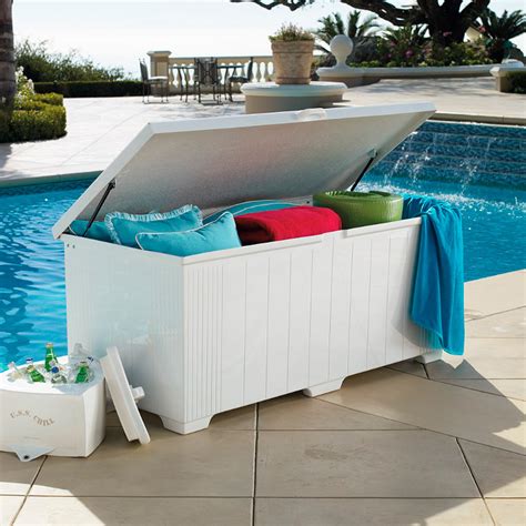 Outdoor Pool Storage The Key To An Organized Pool Area Home Storage