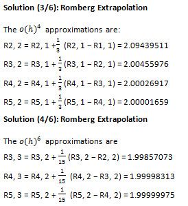 Romberg Integration - Numerical methods