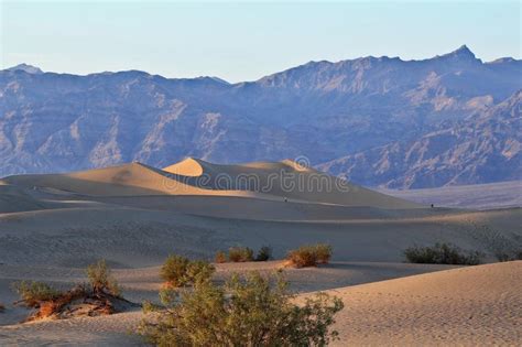 Mesquite Flat Sand Dunes At Sunset Valley National Park California