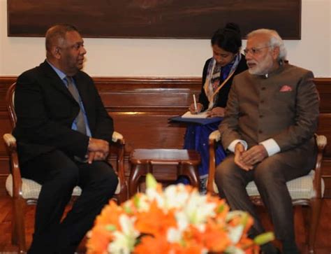 Call On Pm By External Affairs Minister Of Sri Lanka