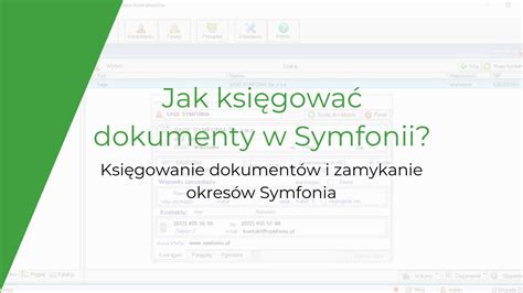 Symfonia księgowanie dokumentów Jak zaksięgować Dokumenty Symfonia