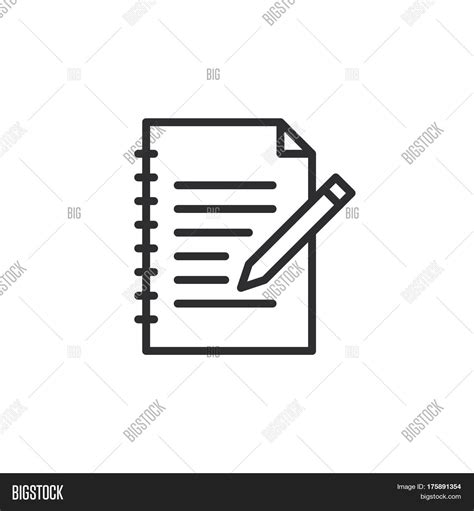 Fill Form Line Icon Vector And Photo Free Trial Bigstock