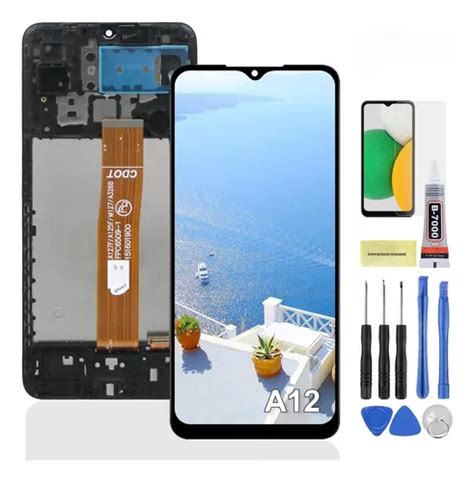 Pantalla Lcd Para Samsung A12 Con Marco Sm A125m A125f Orig Meses Sin