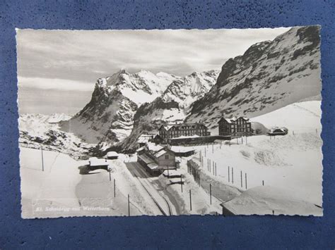 Ak Beo Kleine Scheidegg Mit Wetterhorn Jungfraubahn Station Acheter