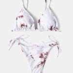 Tie Dye Thong Bikini Triangle String Backless Swimsuit TD Mercado