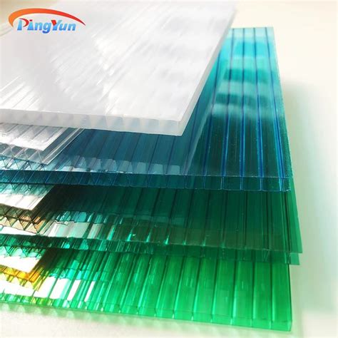 UV Coated 4X8 Polycarbonate PC Sheet Corrugated Plastic Twinwall Hollow