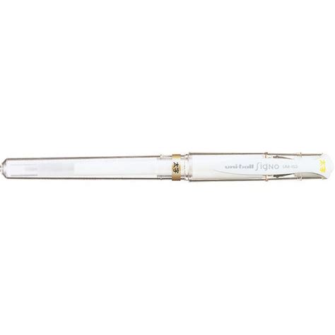 Uni Signo Broad White Gel Pen Mm Shopee Philippines